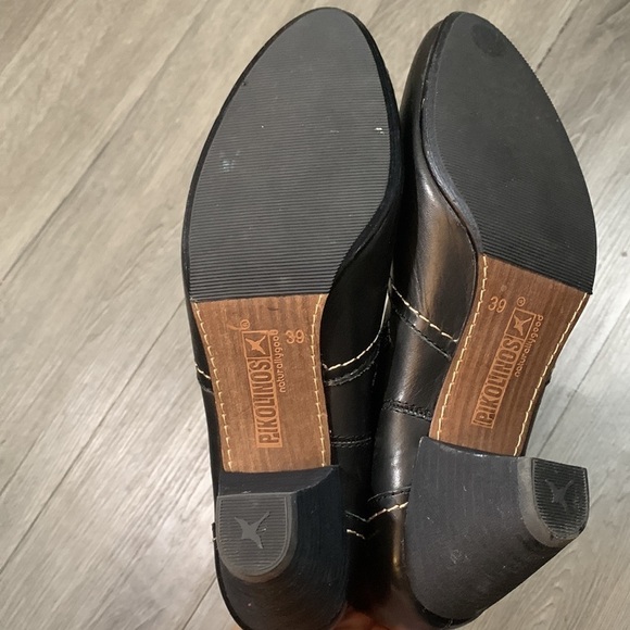 Pikolinos Black Leather Western Inspired Heeled Boots size 8.5-9 - Picture 10 of 12